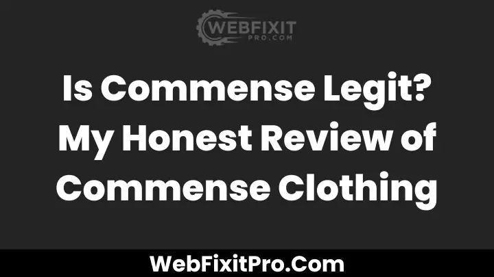 Commense Clothing Review