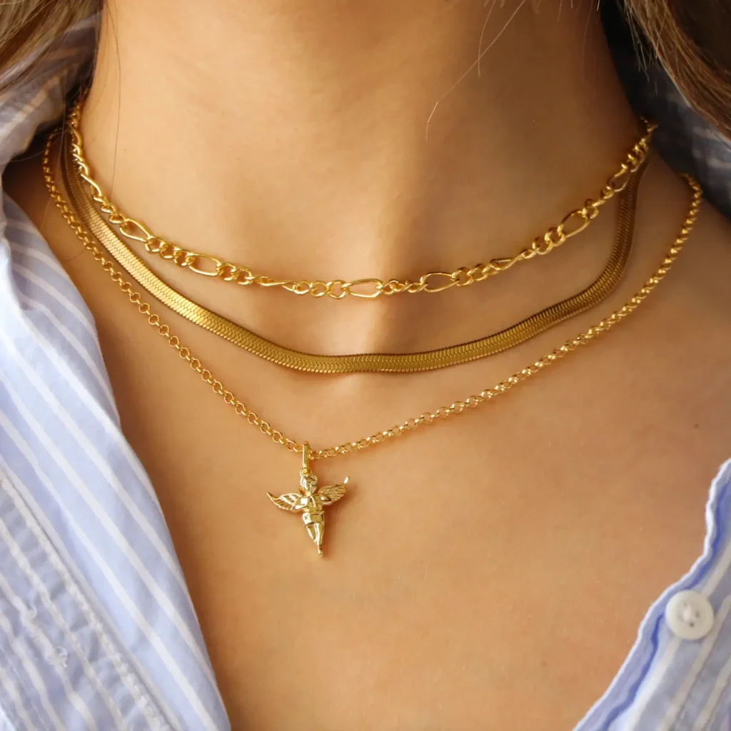 gold plated necklace
